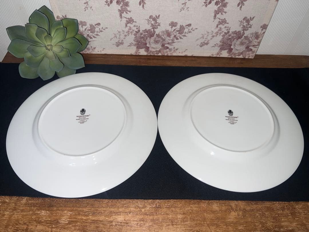 ウェッジウッド　コロンビア　セージグリーン　大皿　プレート　2枚　27cm