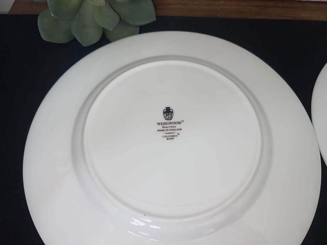 ウェッジウッド　コロンビア　セージグリーン　大皿　プレート　2枚　27cm