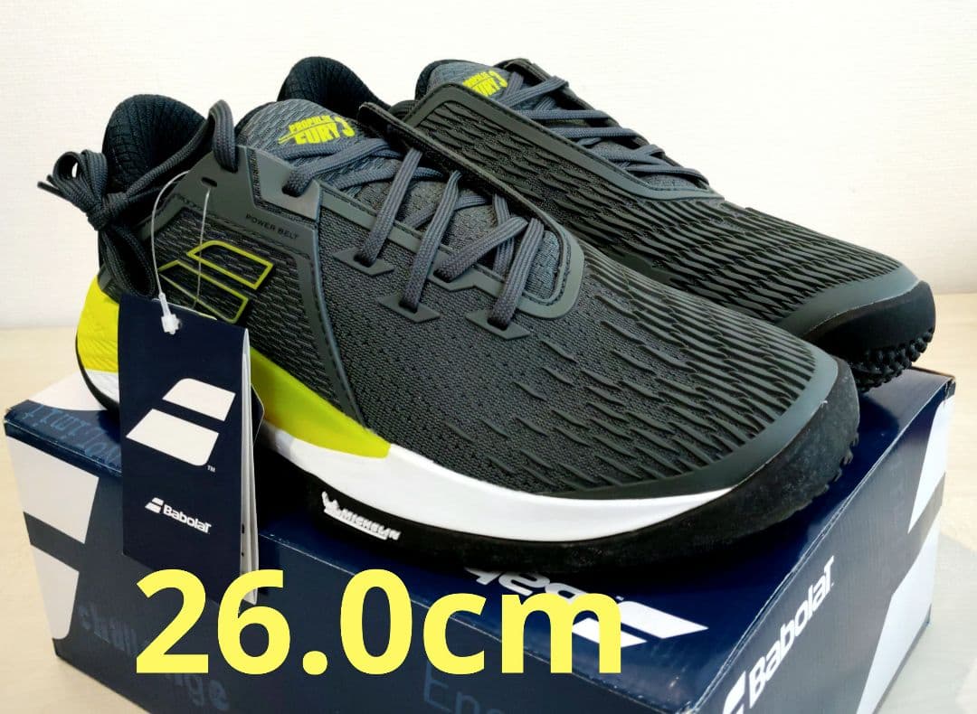 更に値下げ26.0 バボラ テニスシューズ プロパルスフューリー3 オムニクレー