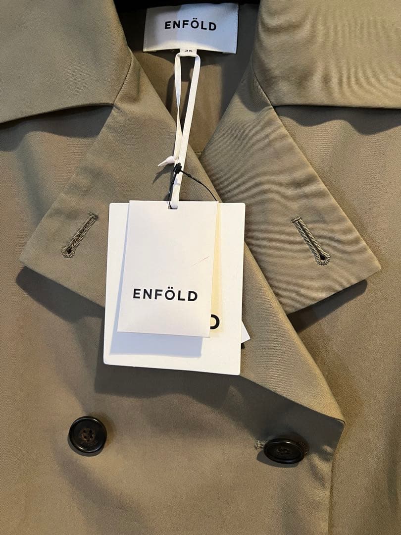定価¥77,000【新品タグ付き】ENFOLD トレンチコート　カーキ