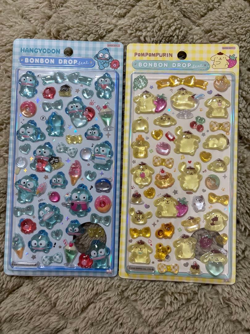 【正規品】サンリオ　ボンボンドロップシール 第二弾　5種