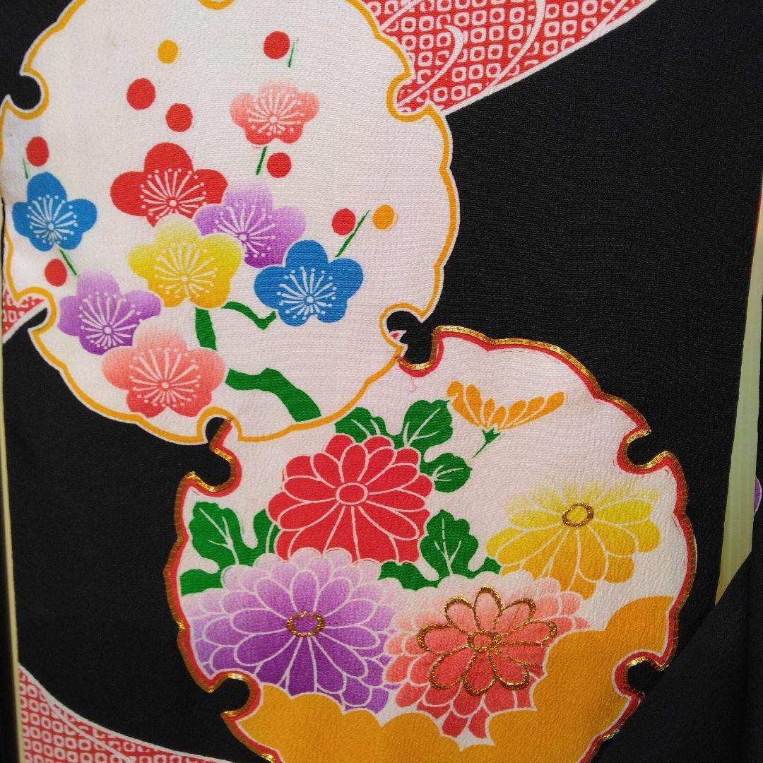 値下げ致しました！ 花嫁振袖　花嫁衣装　 黒正絹振袖　引き振袖　正絹