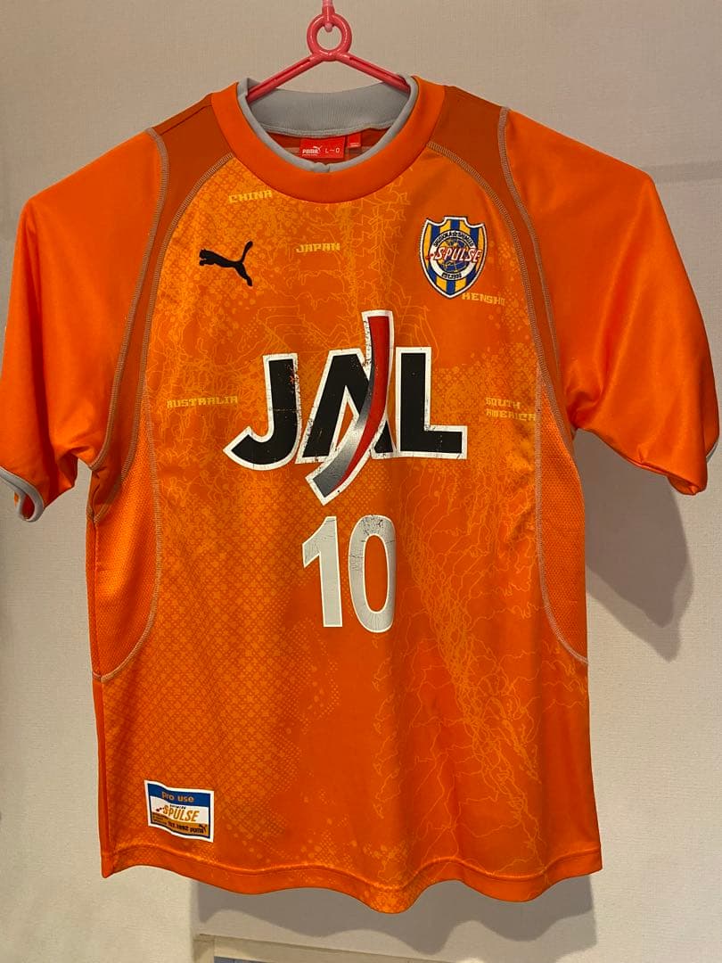 清水エスパルス　澤登正朗元選手　引退記念　受注生産ユニフォーム