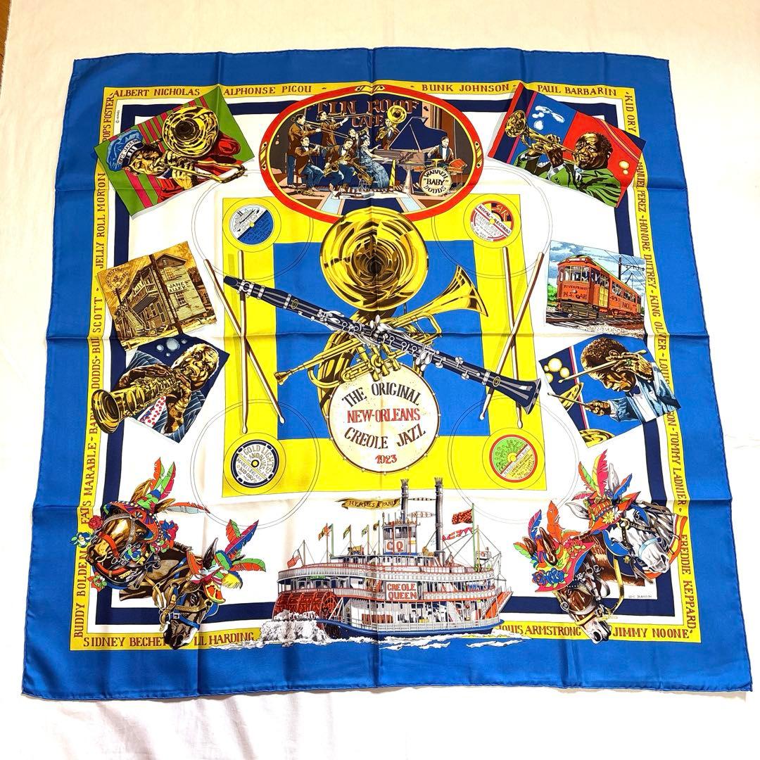 HERMES エルメス カレ90 ニューオーリンズ・クレオール・ジャズ　未使用