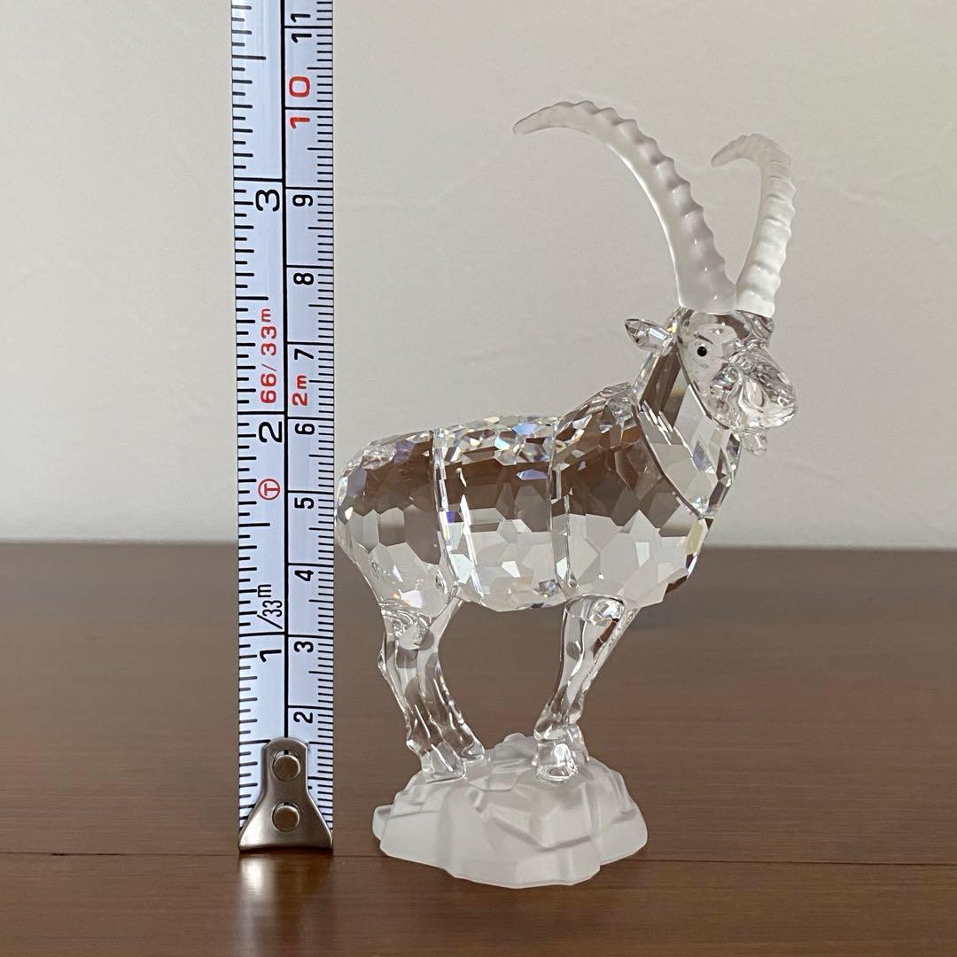 SWAROVSKI スワロフスキー クリスタル 山やぎ ヤギ 置物