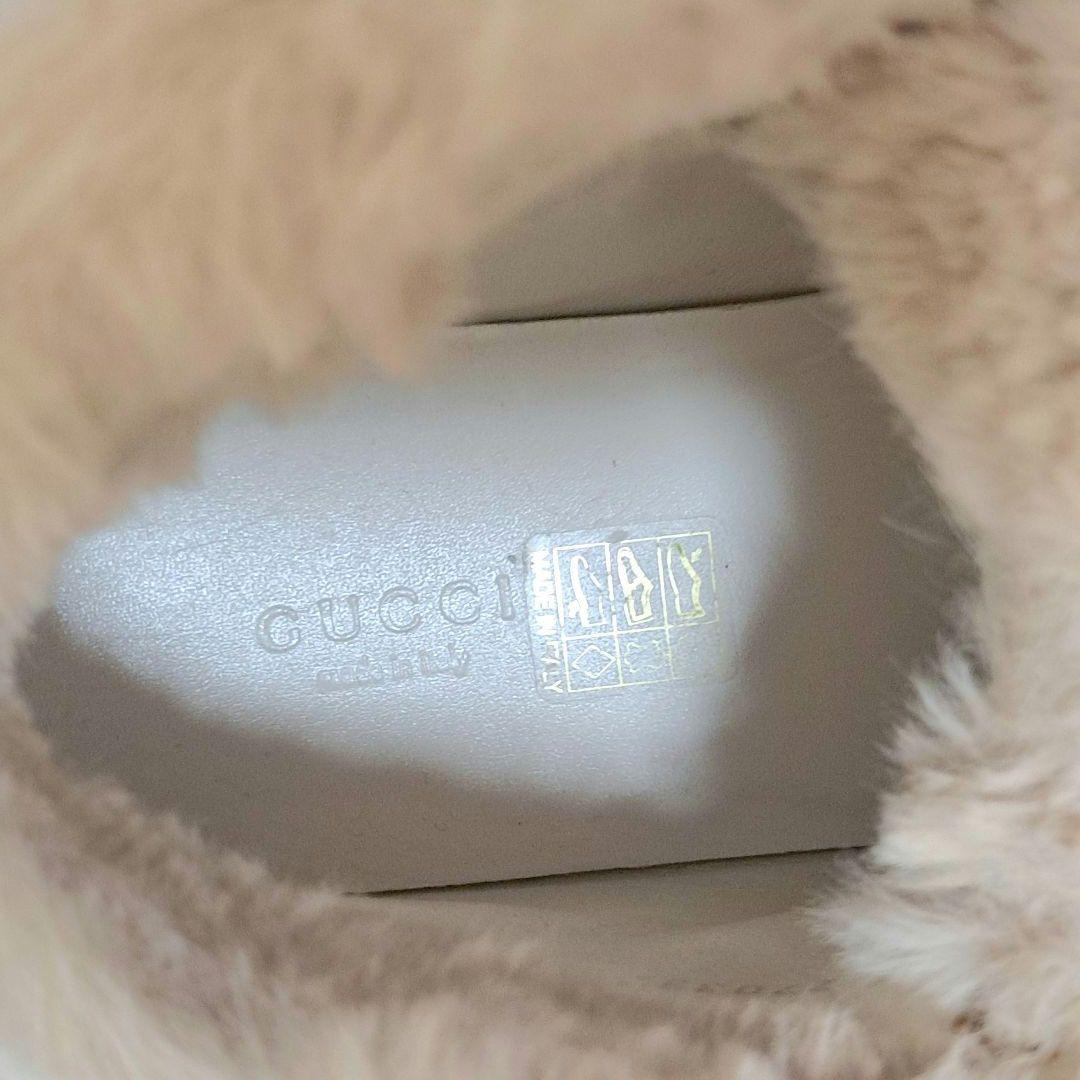 グッチ GUCCI ファートリム ハイカット スニーカー