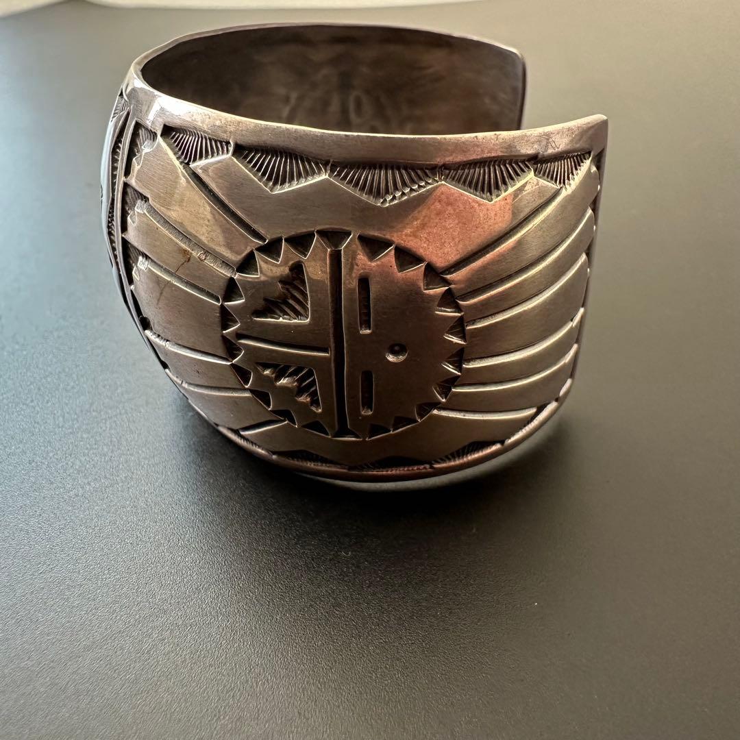 K&M Bill Navajo サンフェイス バングル スタンプワーク