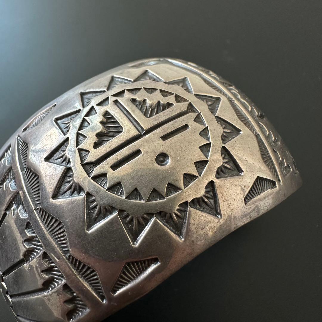 K&M Bill Navajo サンフェイス バングル スタンプワーク