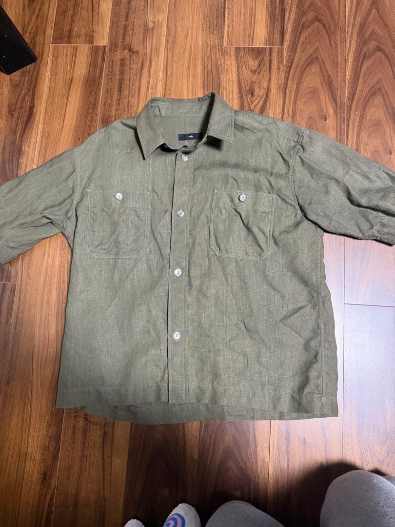 wafu リネンシャツ