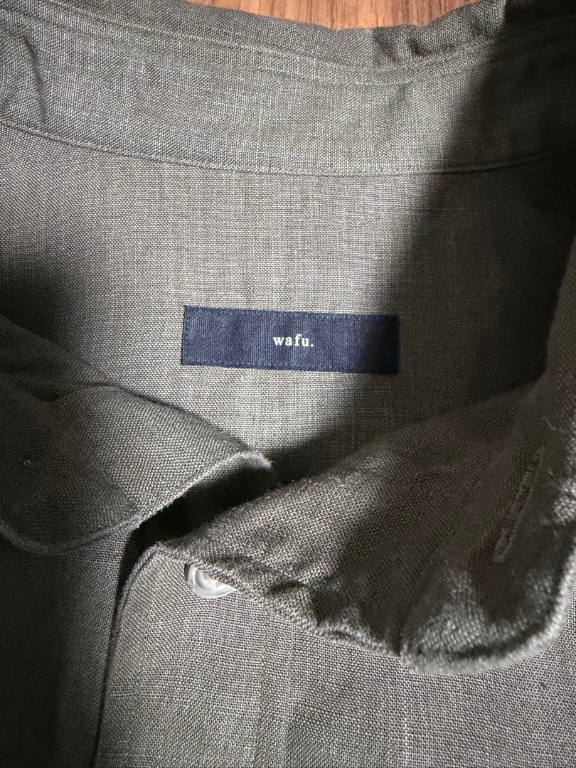 wafu リネンシャツ