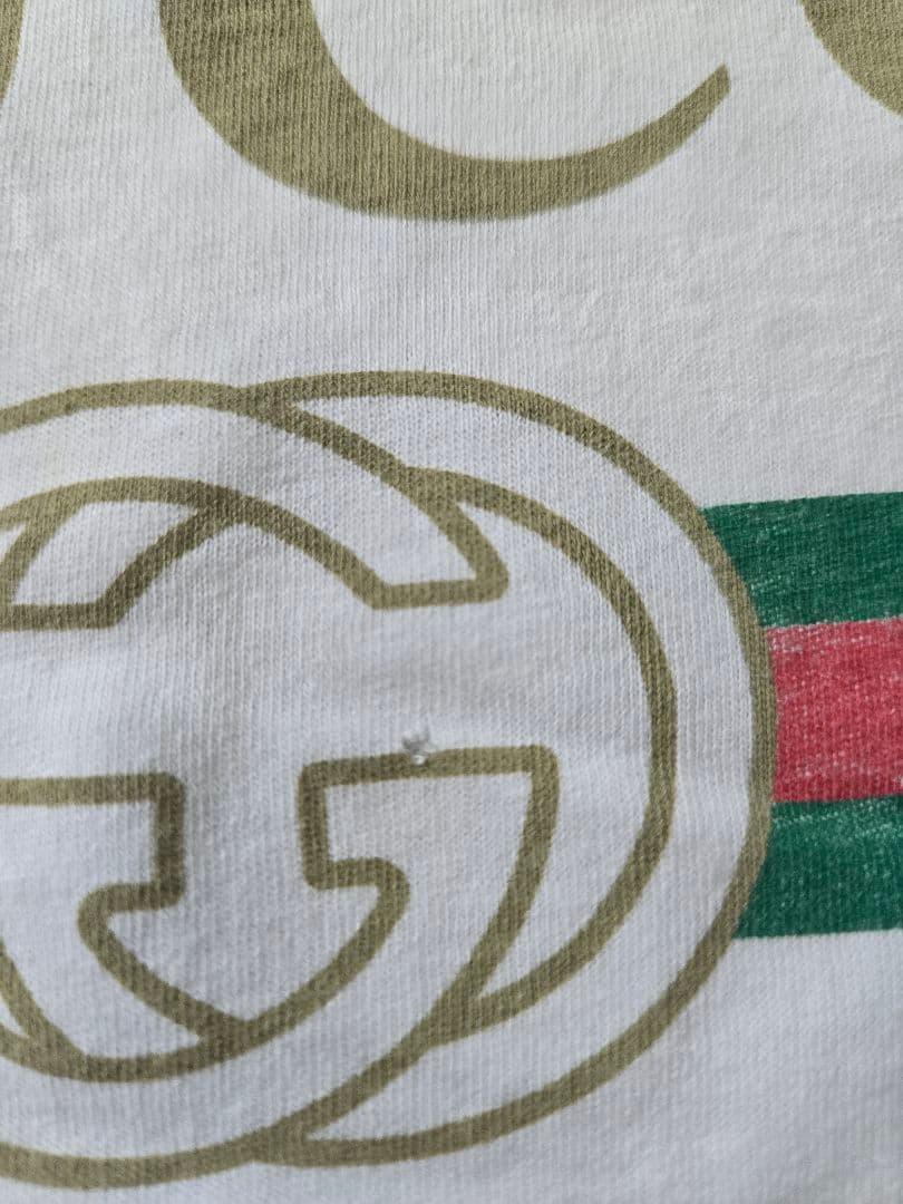 GUCCI グッチ ロゴTシャツ ホワイト メンズ