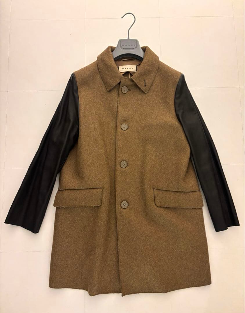 マルニ marni アルパカ レザーコート　コンスエロ期