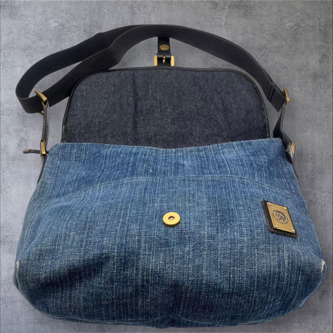 【希少】DIESEL デニム ショルダーバッグ メッセンジャーバッグ