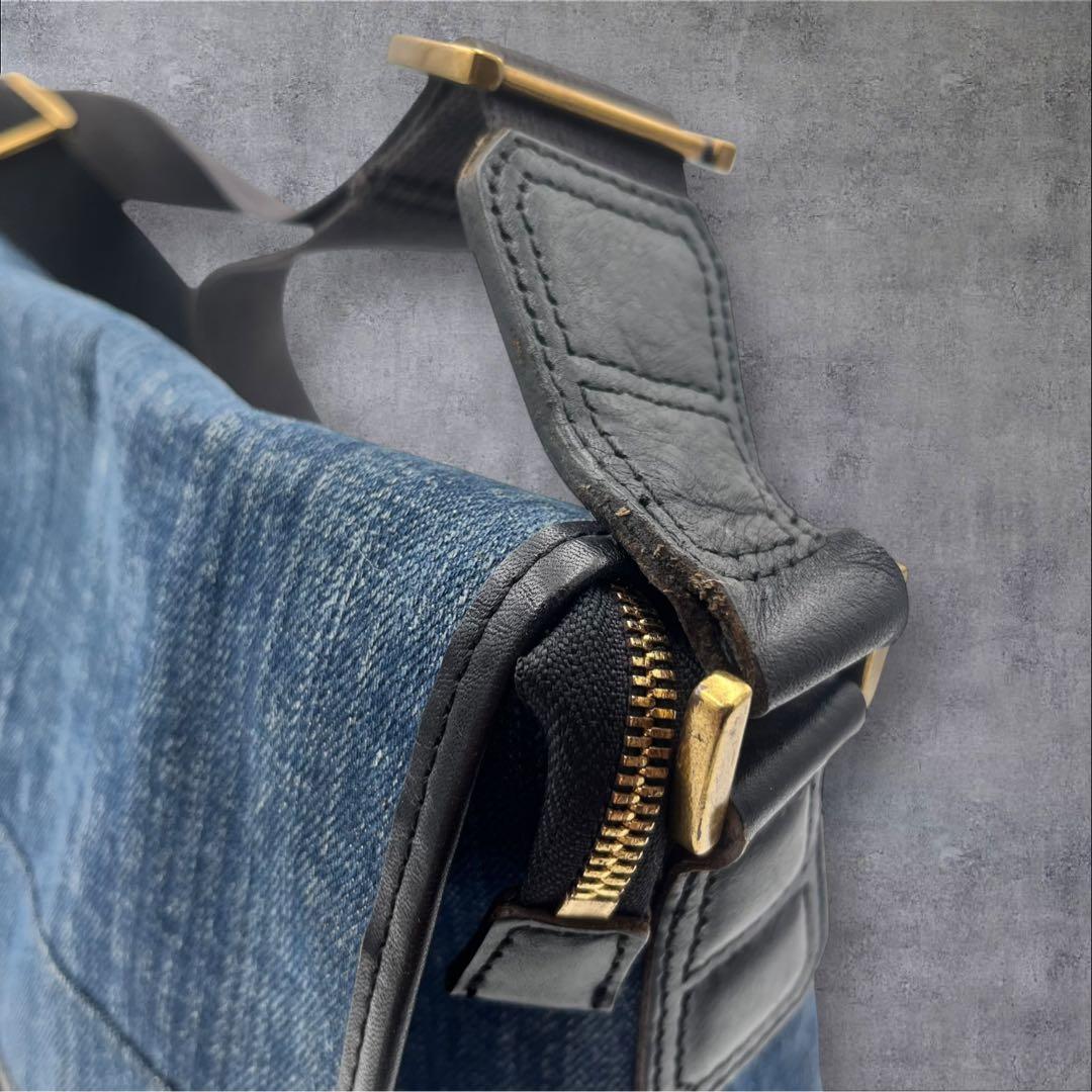 【希少】DIESEL デニム ショルダーバッグ メッセンジャーバッグ