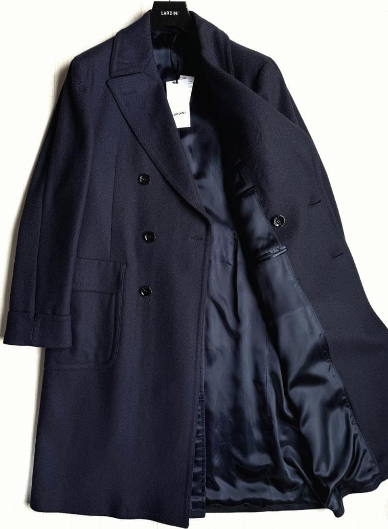 今期25AW LARDINI ウール カシミア アルスター ポロ コート