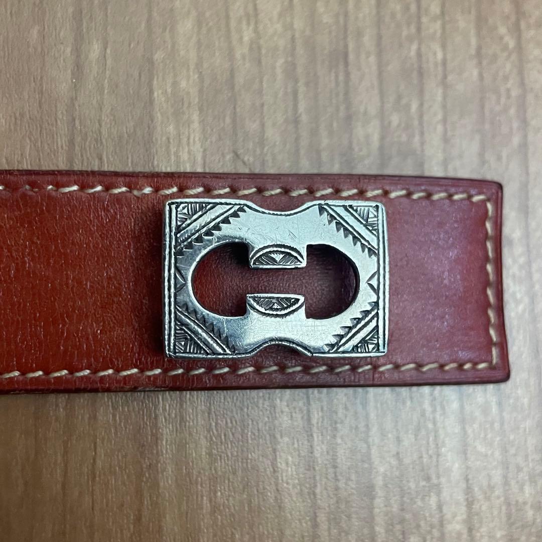 即買OK エルメス HERMES トゥアレグ レザー シルバー ブレス