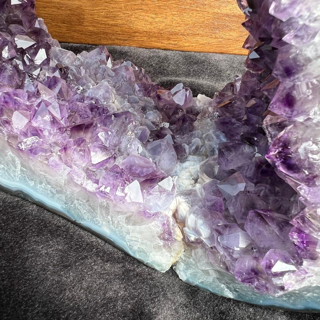 超極大13.21kg☆開運取り込む 素敵な紫水晶☆アメジストドーム 輪切り 原石