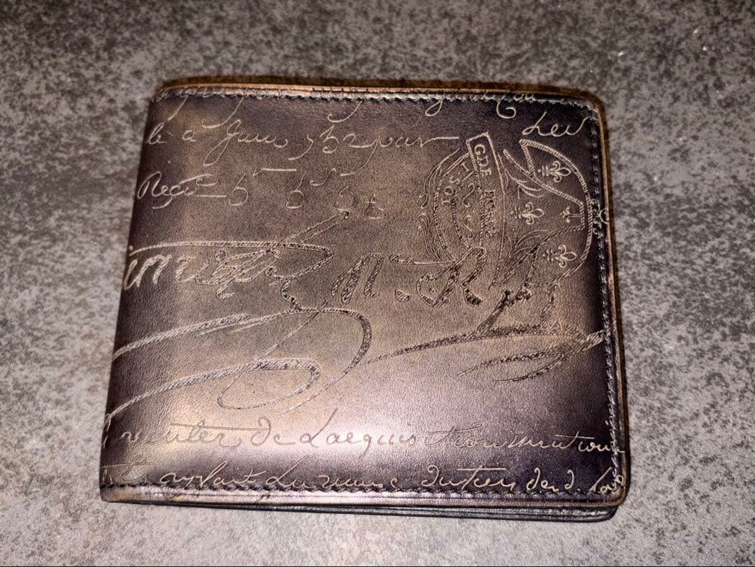 BERLUTI 二つ折り財布 ダークブラウン　カードケースセット