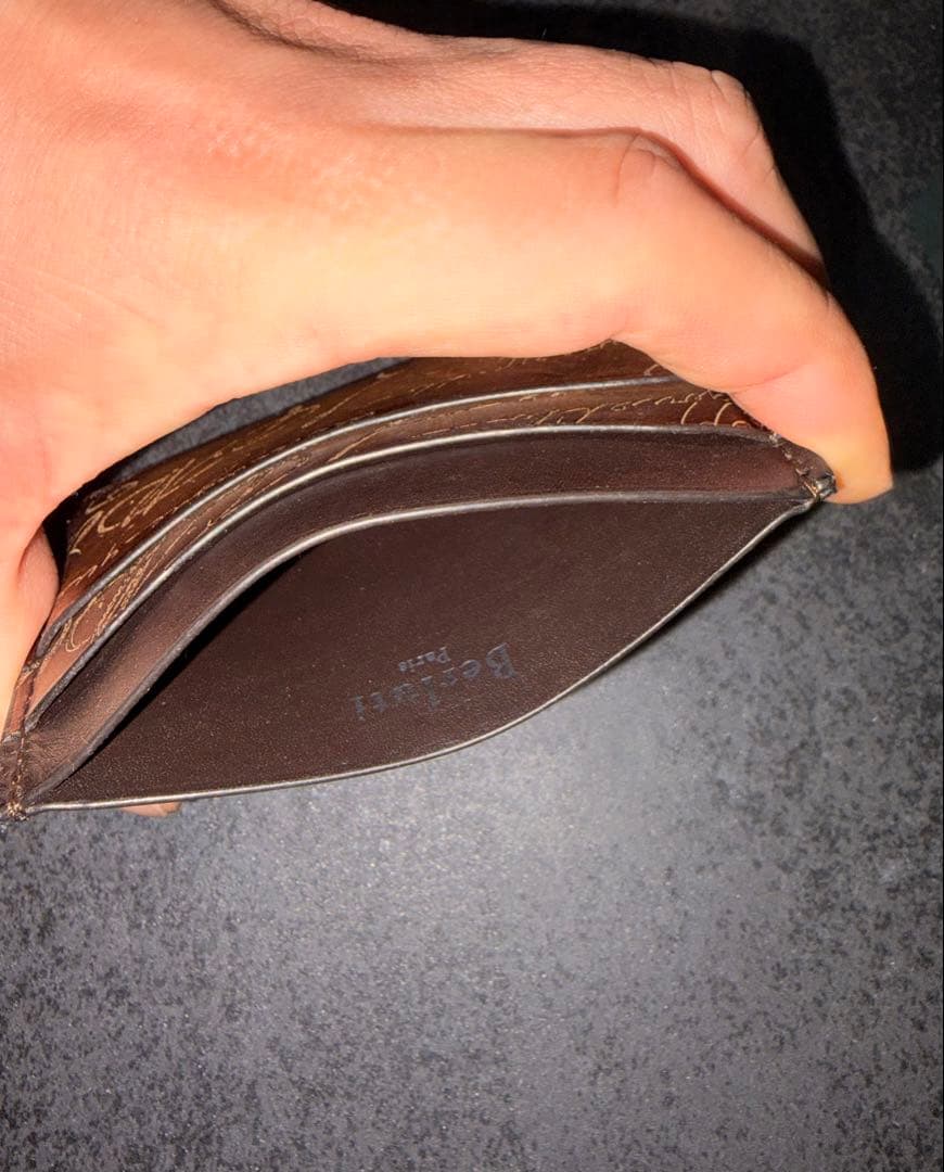 BERLUTI 二つ折り財布 ダークブラウン　カードケースセット