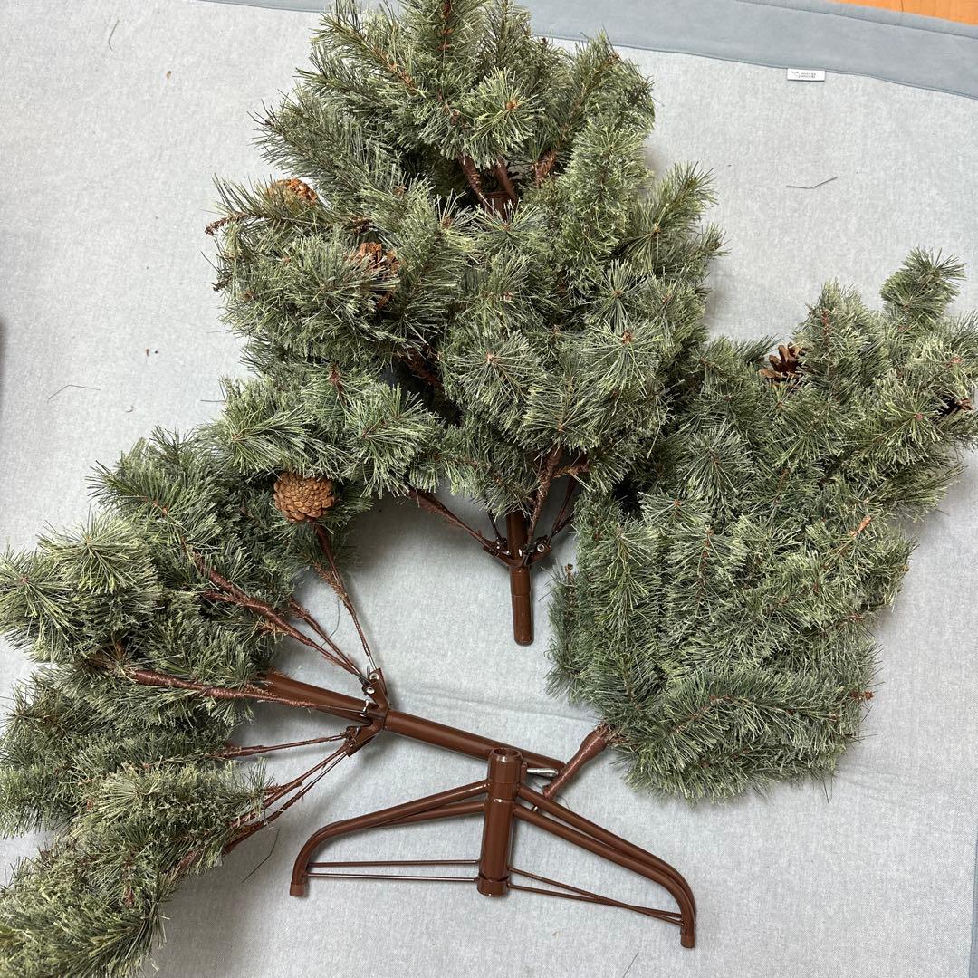 北欧風　松ぼっくり付きクリスマスツリー 150cm