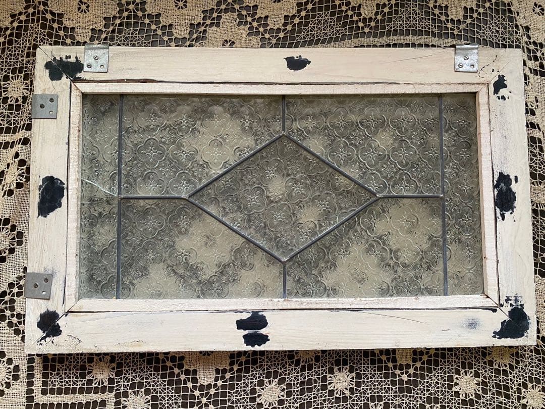 希少 建具 窓枠 昭和レトロ レトロガラス インテリア アンティーク ビンテージ