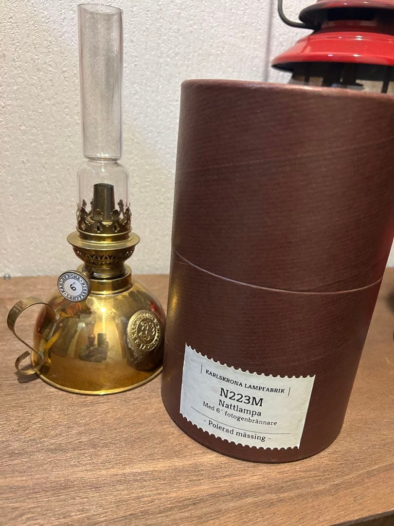 カールスクローナナイトランプ　N223M 真鍮製ランプ