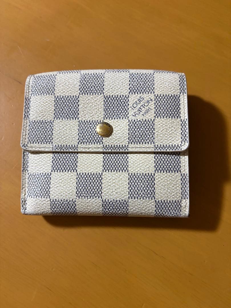 ルイヴィトン LOUIS VUITTON ダミエ　白 ホワイト　折り財布