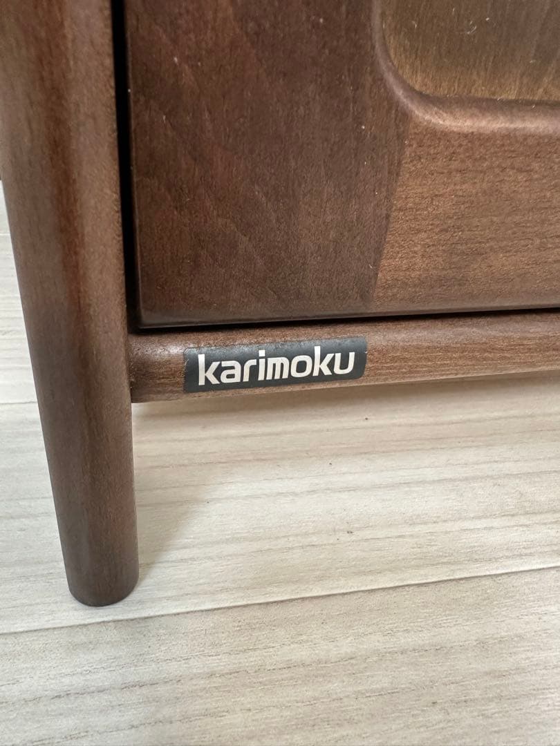 karimoku カリモク 電話台 FAX台 花台 飾り台 収納棚 ※i4※