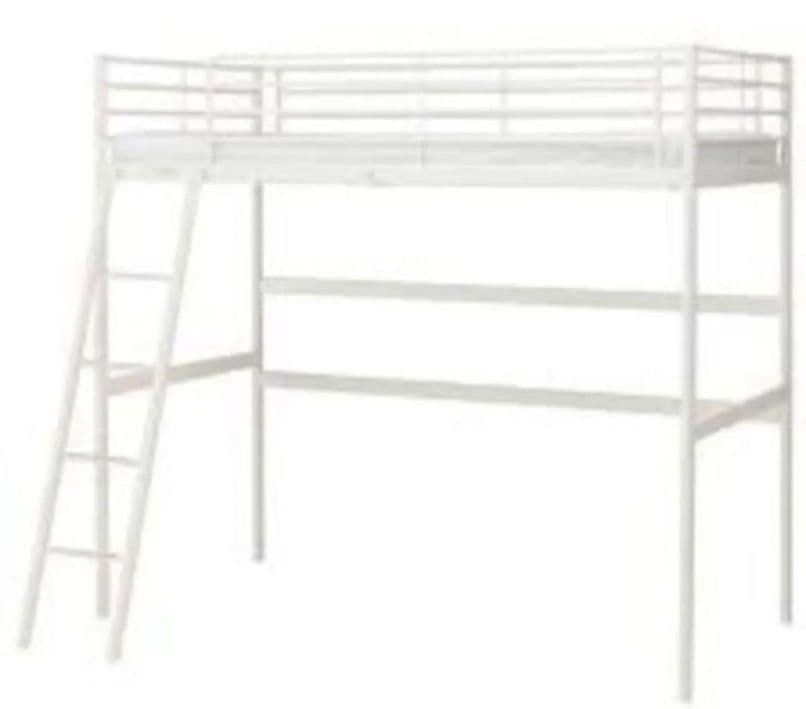 ホワイト ロフトベッド シングル