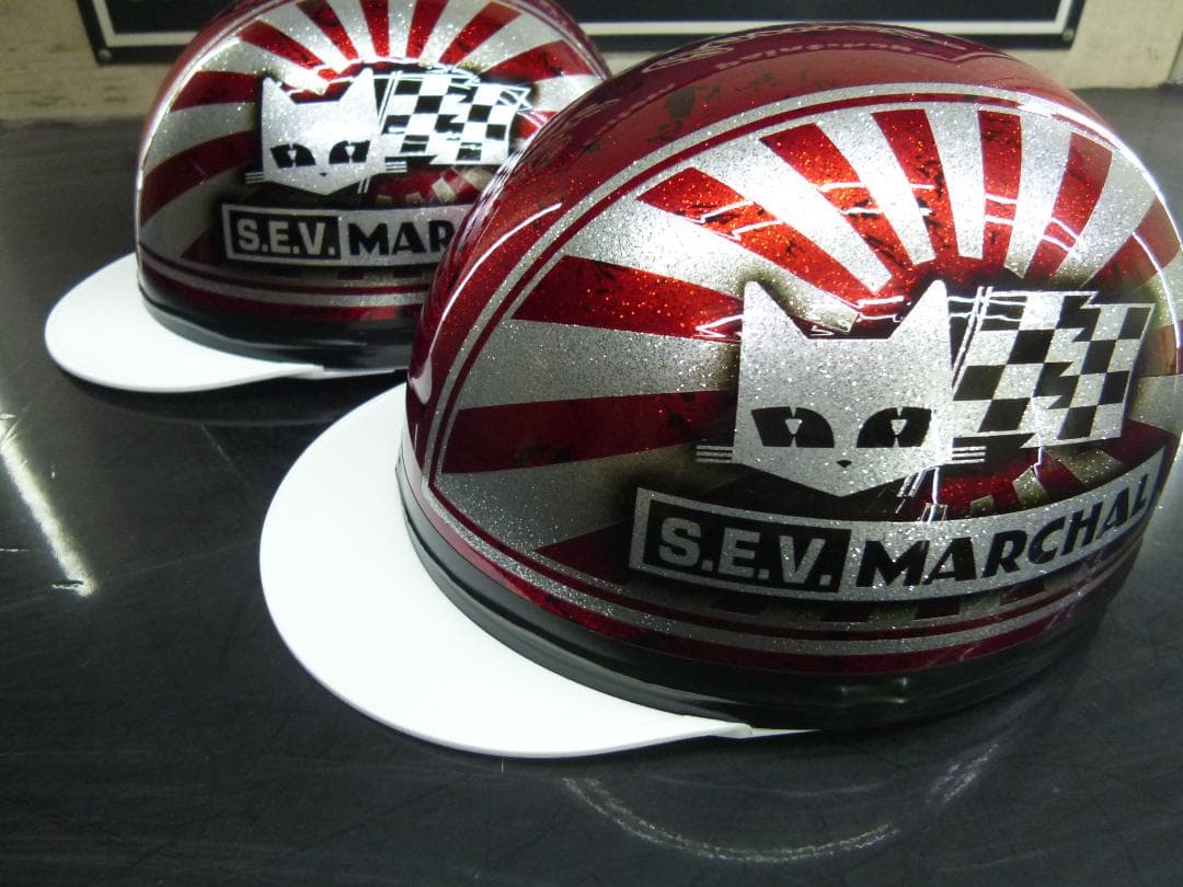 しんのすけ三つボタン2個セット‼送料込！カスタムコルク半　マーシャル日章