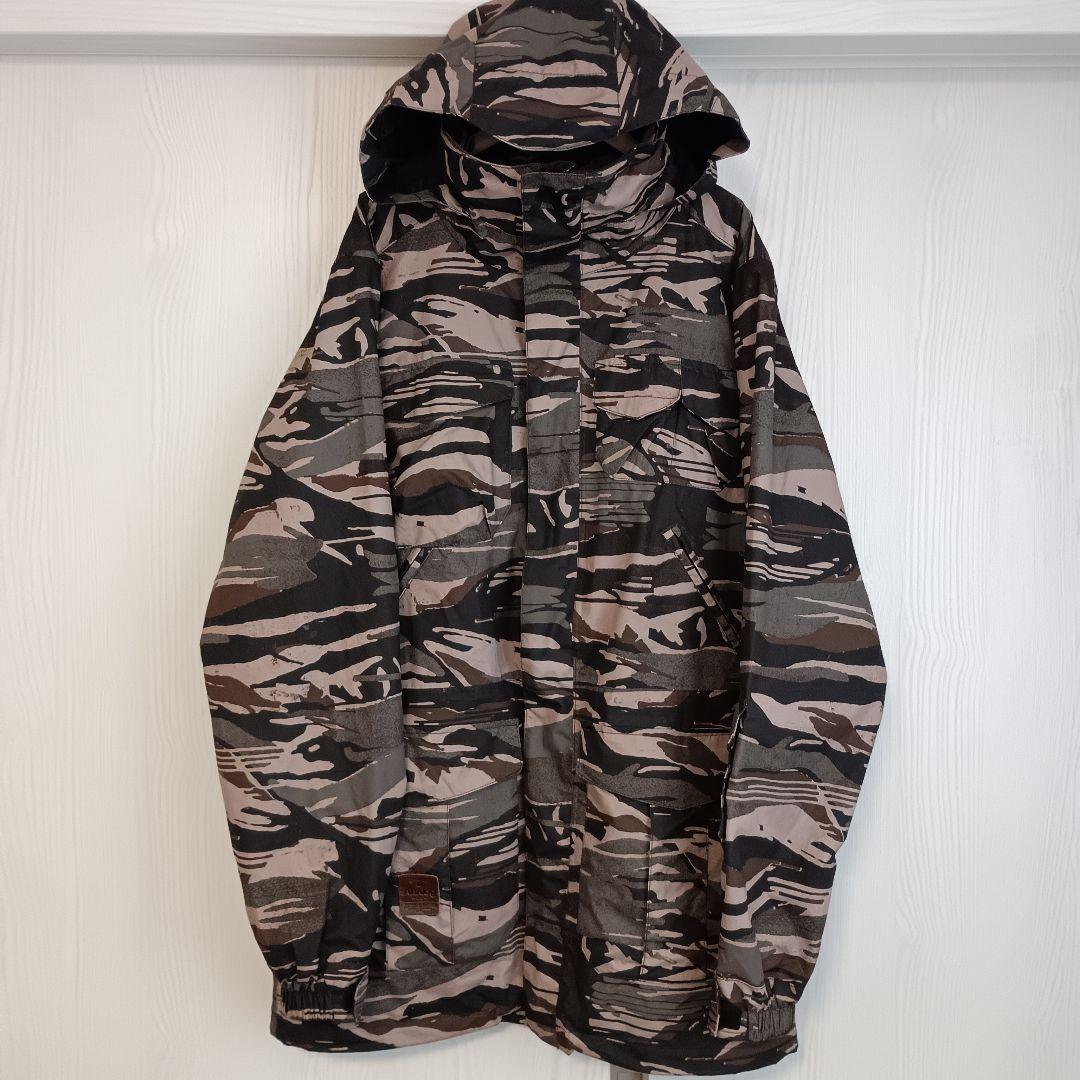 バートン アナログ　スノボー　ウェア　L 迷彩　ブラック　セットアップ　上下