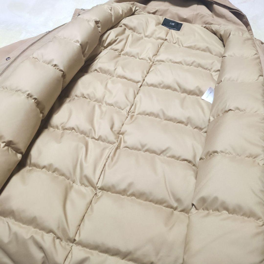 23区【未使用級】WEB限定 防風 ＆ 撥水　フーデット ダウンコート　38