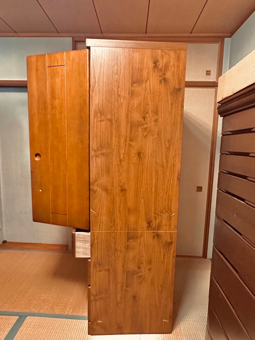 ミッフィ　天然木　子ども用タンス