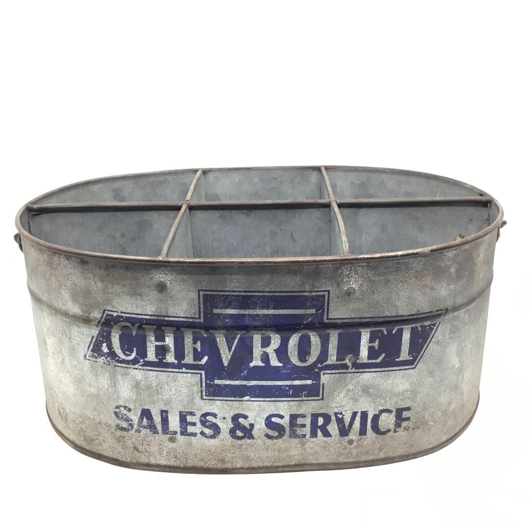 シボレーセールス&サービスメタルオーガナイザー　アメリカン雑貨　アンティーク