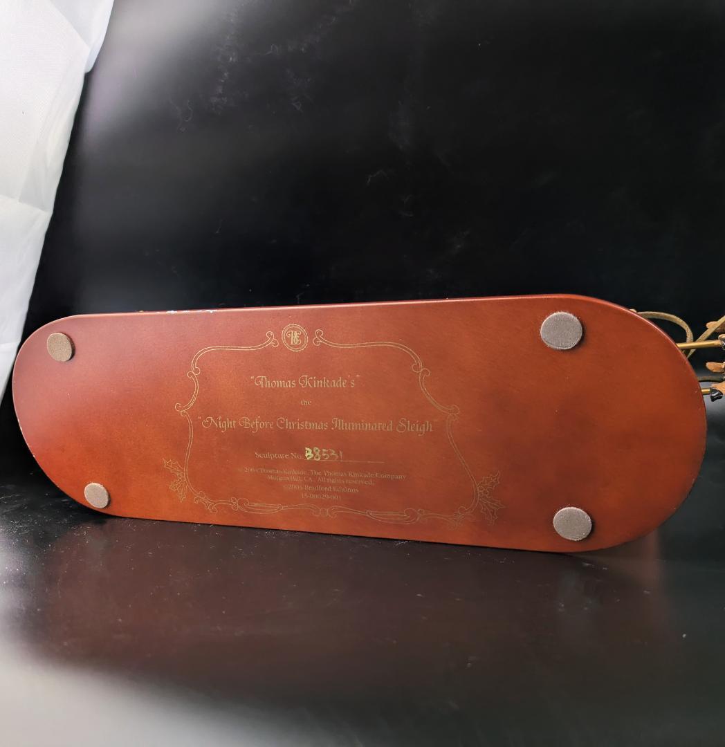 トーマス・キンケード サンタとトナカイ 『ナイト ビフォア クリスマス』 限定品