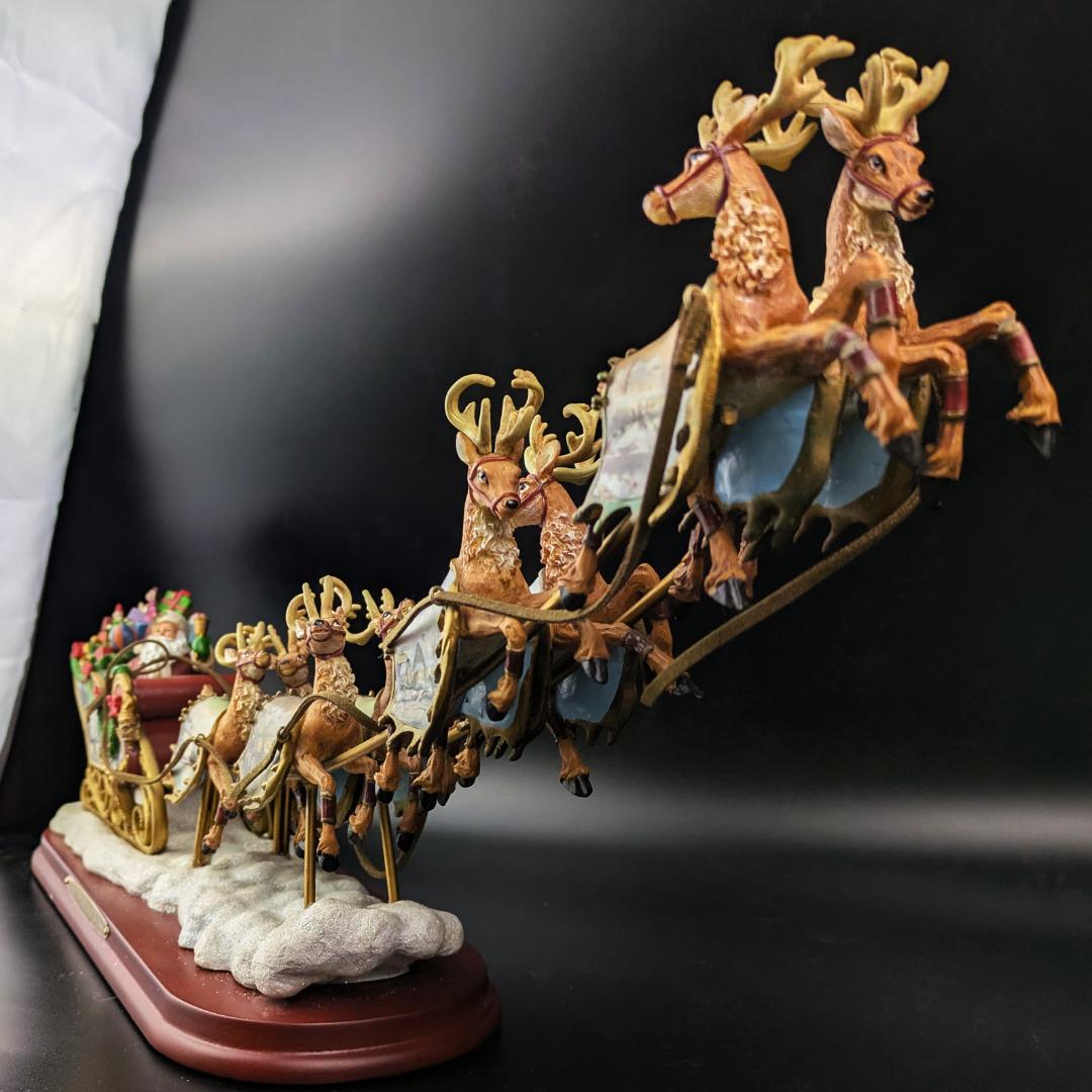 トーマス・キンケード サンタとトナカイ 『ナイト ビフォア クリスマス』 限定品