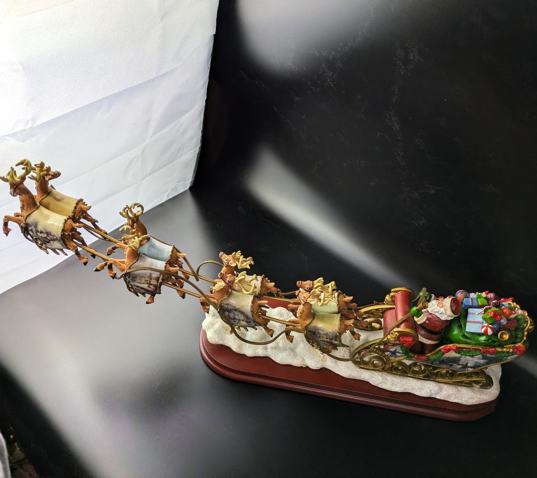 トーマス・キンケード サンタとトナカイ 『ナイト ビフォア クリスマス』 限定品