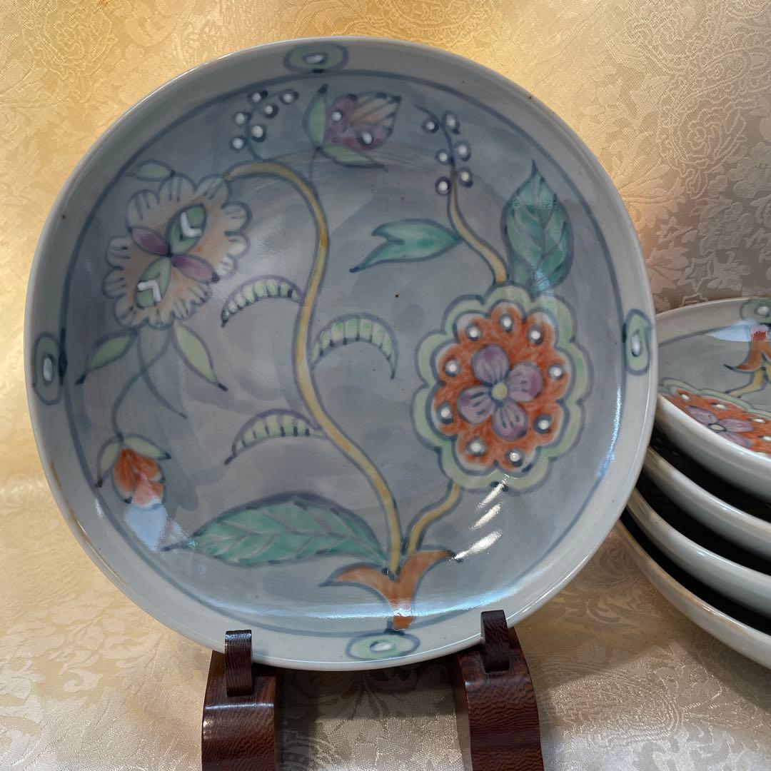 有田焼【佐藤走波】　中皿　五枚組