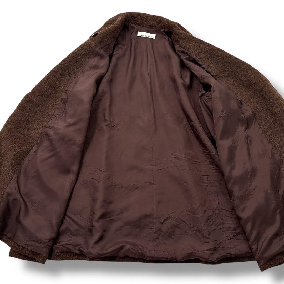 美品】chloe　ミスクロエ アルパカ　チェスターコート　ロング　ダブル　茶