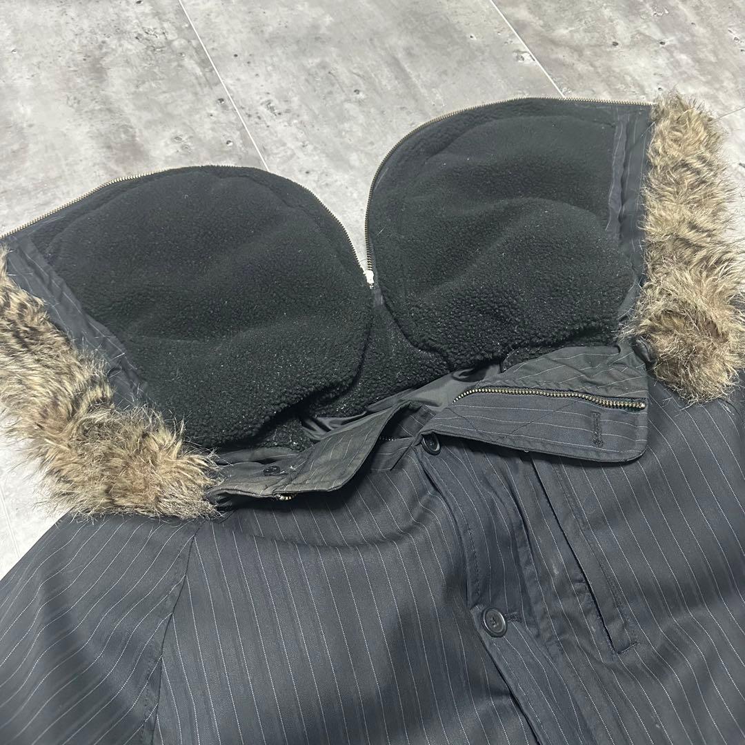 希少 GAP N-2B フライトジャケット ストライプ ダウンジャケット XL