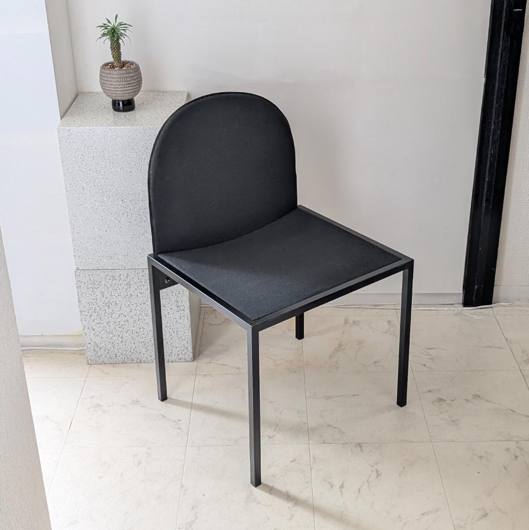 アイアン×ファブリック チェア 90年代 ビンテージ ポストモダン アノニマス