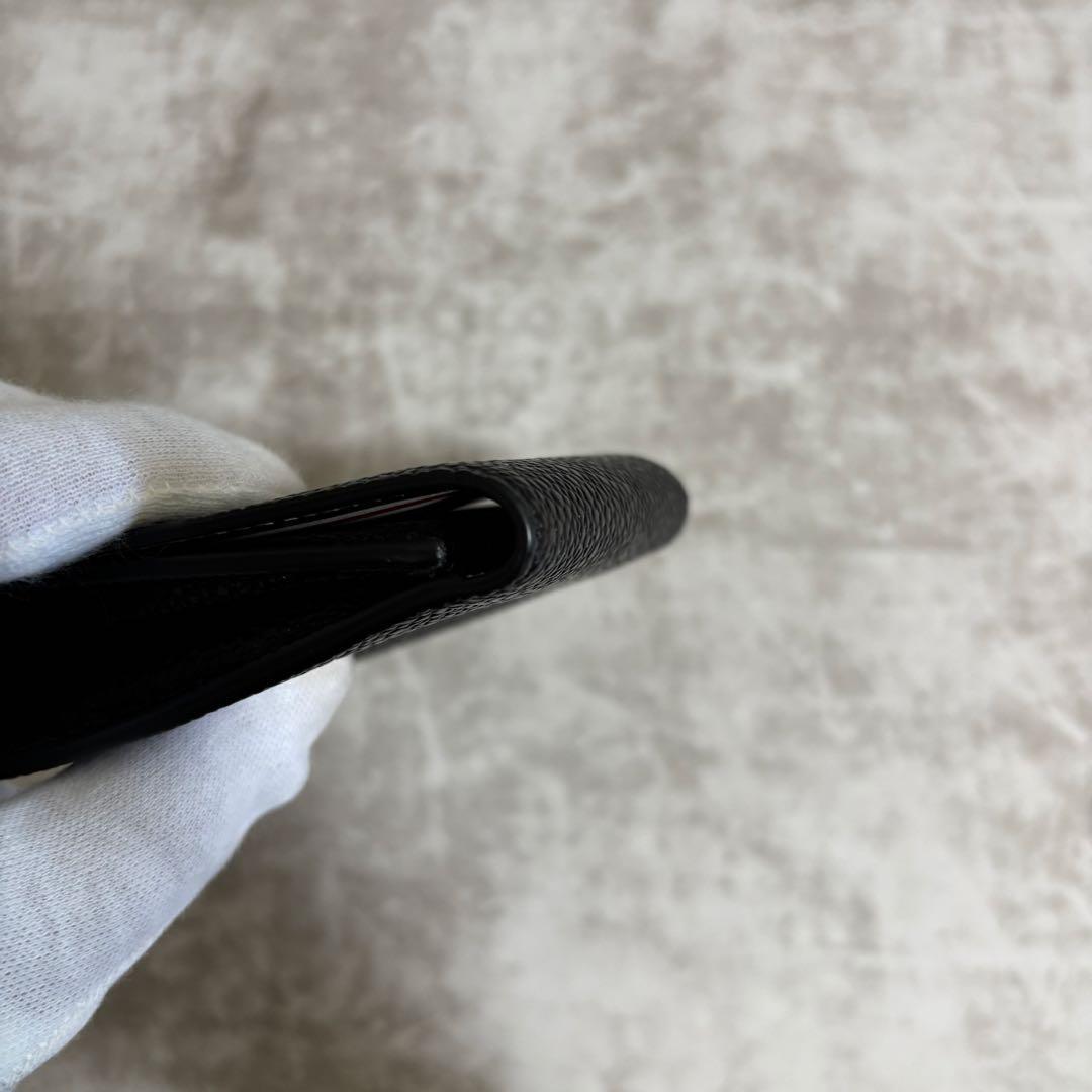 I147 未使用品✨トムブラウン　ケース　財布　コンパクト　レザー　黒