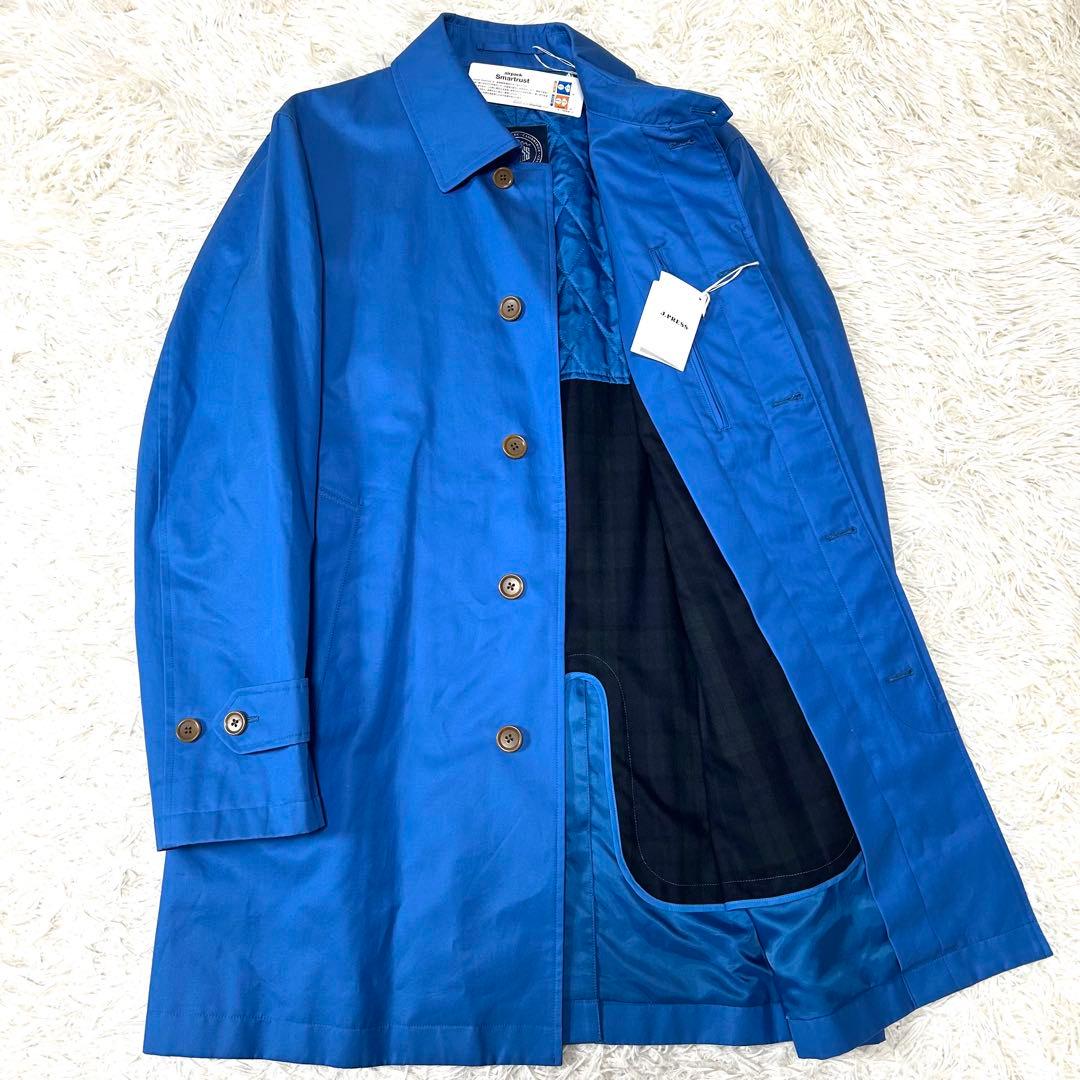 【未使用タグ付】J.PRESS メンズライナー付ステンカラーコート 比翼仕立XL