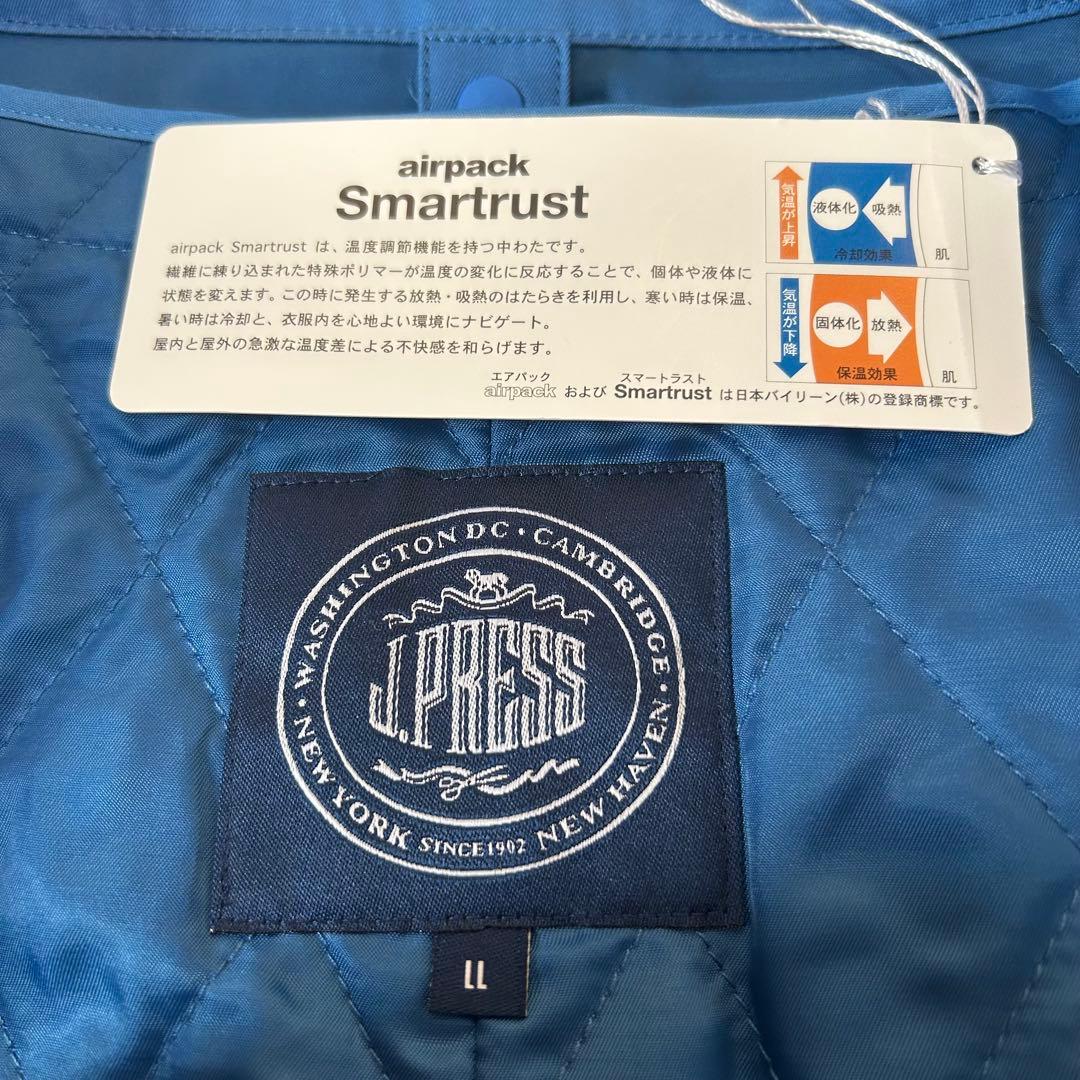 【未使用タグ付】J.PRESS メンズライナー付ステンカラーコート 比翼仕立XL