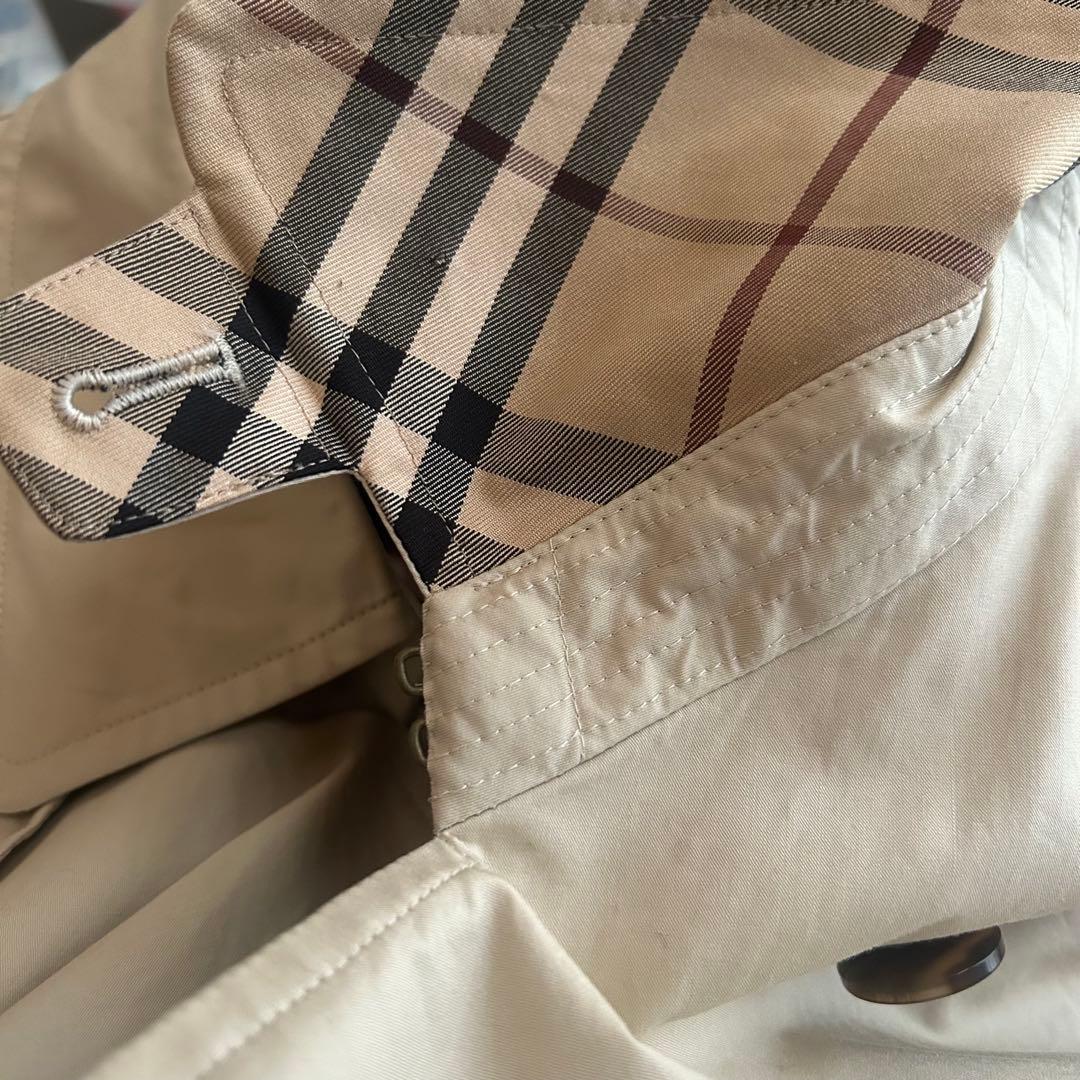 バーバリーロンドン トレンチロングコート ベルト ノバチェック 42 XL