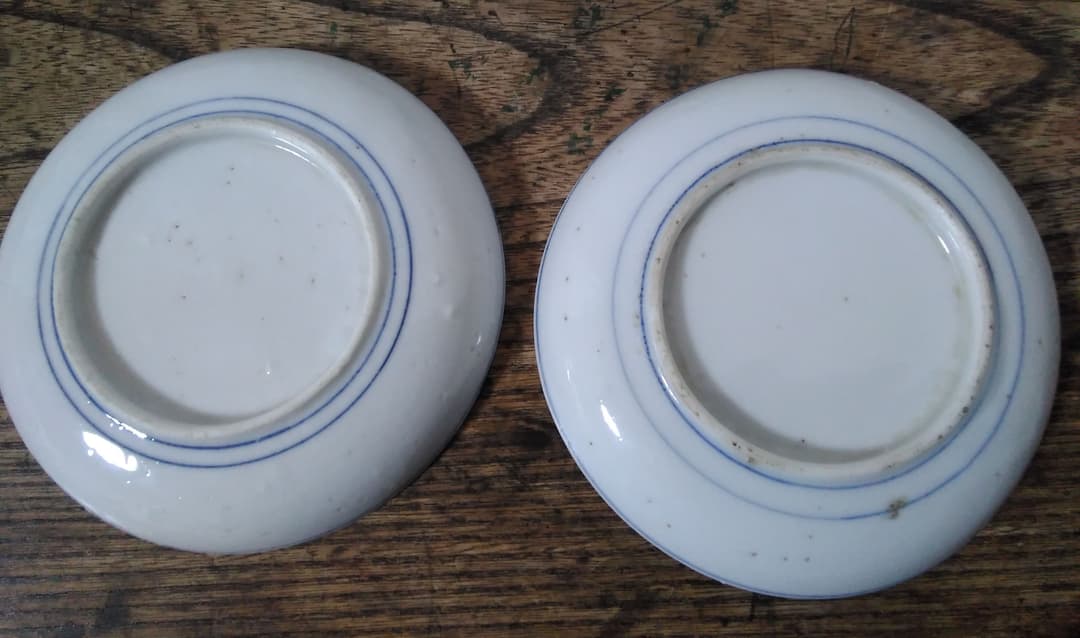 3枚ご成約済【5枚】明治期　印判小皿【骨董　小皿】