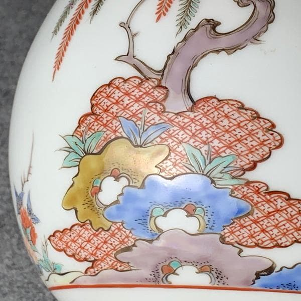 十二代酒井田柿右衛門瓢箪型花器箱入り [B28490]