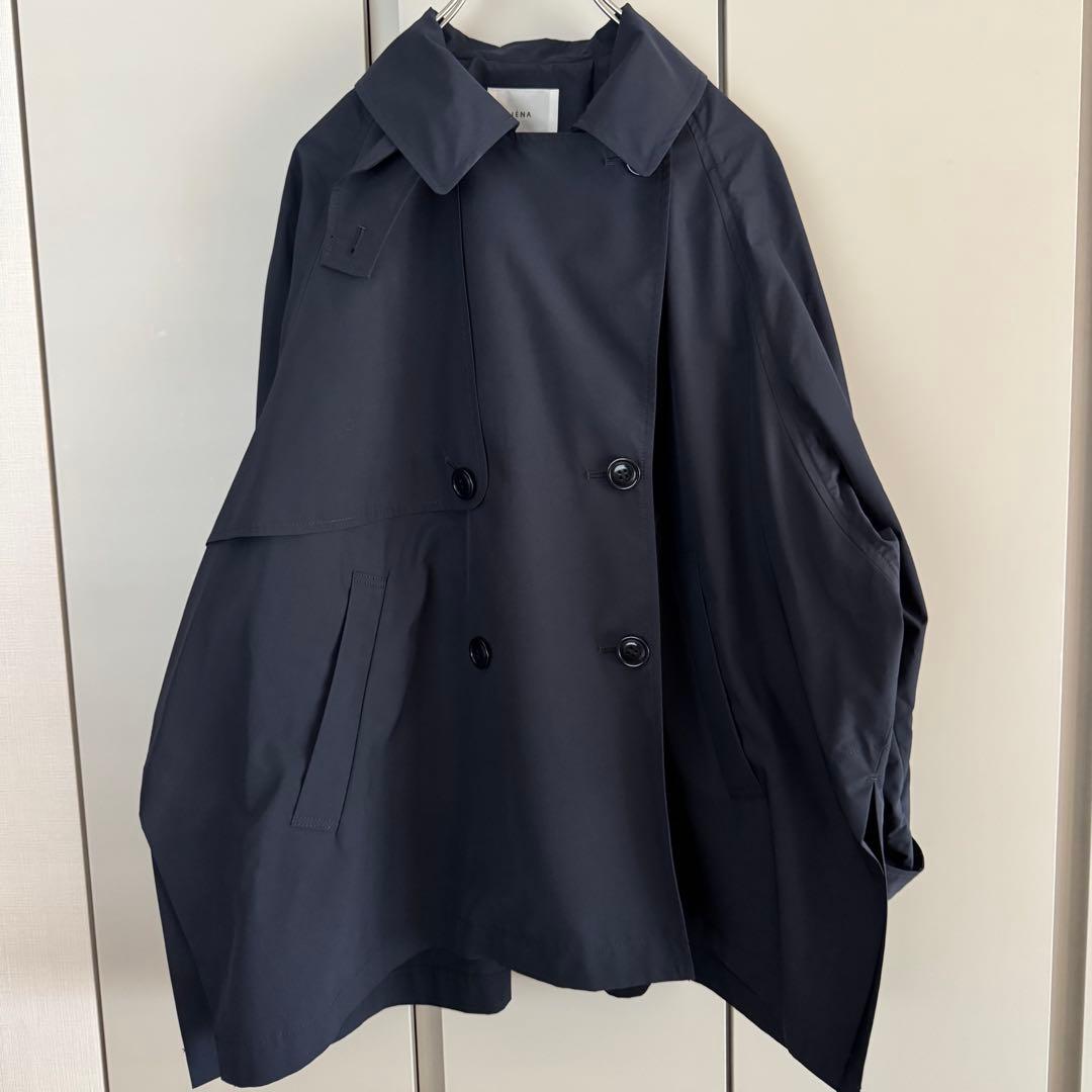 【お値下げ】IENA ポプリンオーバーショート 38 ネイビー