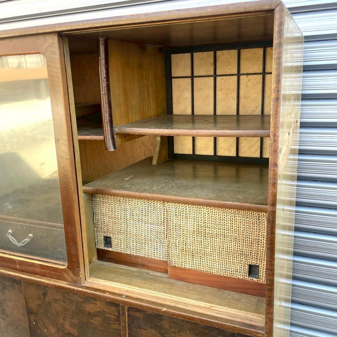 レトロ家具 昭和レトロなアンティーク茶箪笥 アンティーク