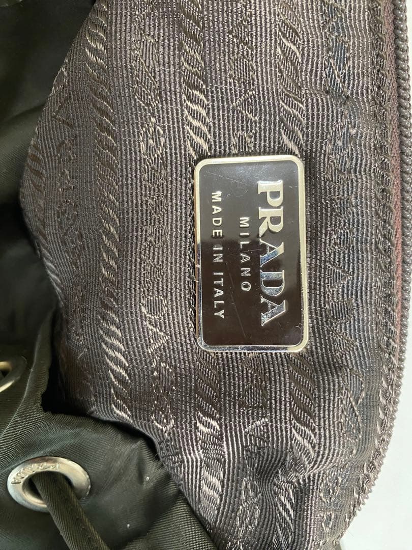 5【PRADA 】プラダ リュック・バックパック オリーブグリーン